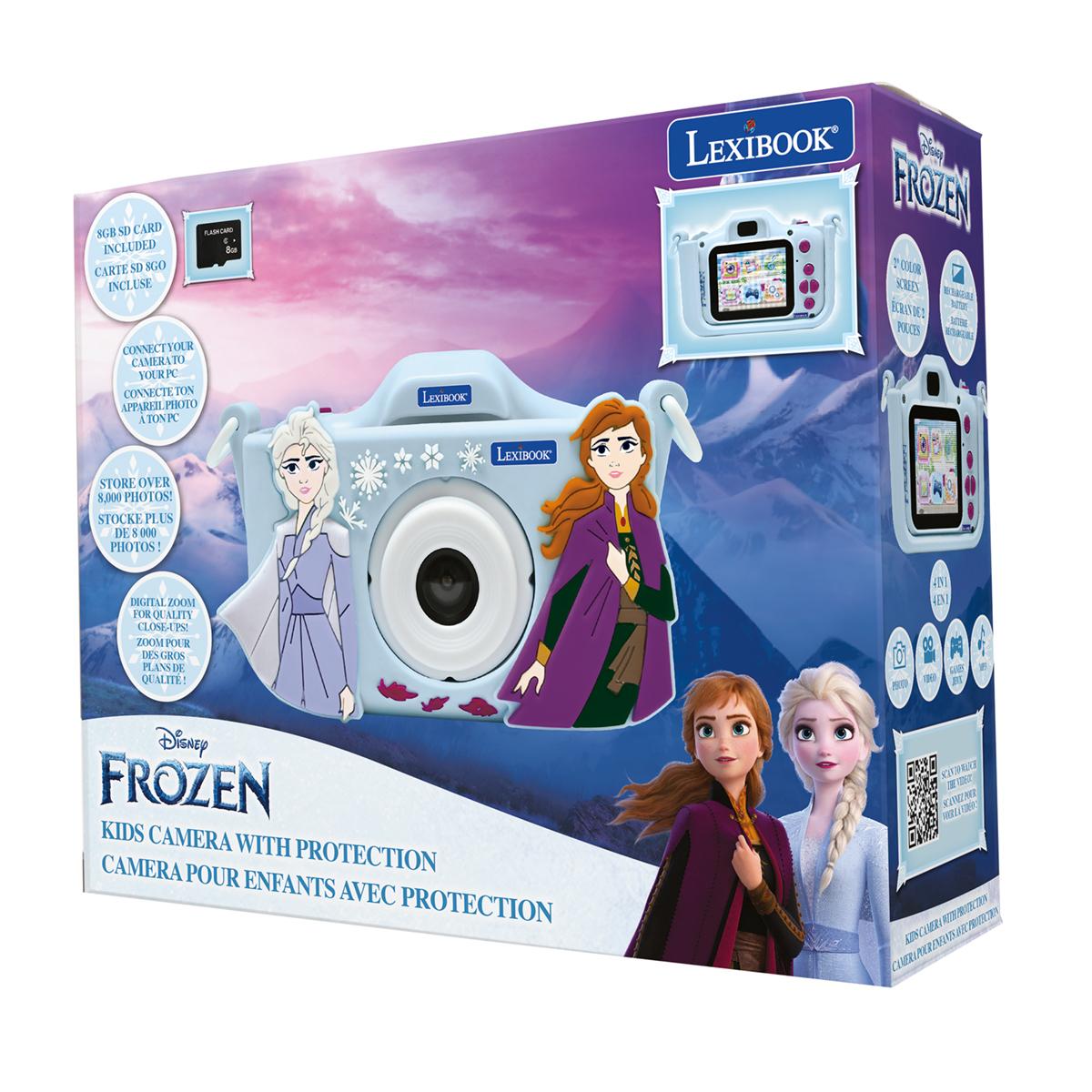 Lexibook DJ078FZ Anna & Elsa Frozen 4-in-1 Children’s Camera – Photo, Video, MP3 & Games – 8 GB Included